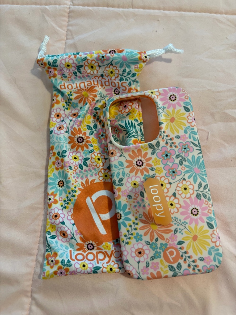 iPhone 14Pro Floral Burst Loopy Case